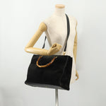 Gucci Bamboo tote bag Suede - image 14