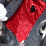 Christian Dior Vintage Lady Dior Bag Cannage Quilt Nylon Medium - image 19