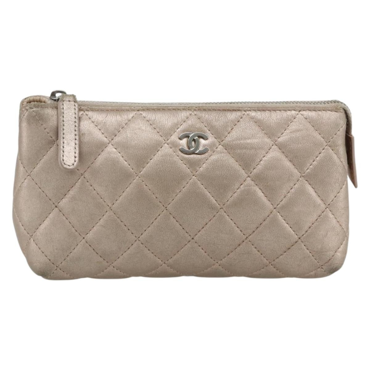 Chanel Classic O Case Pouch Quilted Lambskin Mini - image 1