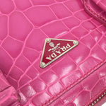 Prada Convertible Bowler Bag Saffiano Leather Small - image 10