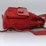 Gucci Vintage Bamboo Backpack Suede and Leather - image 3