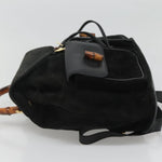 Gucci Vintage Bamboo Backpack Suede and Leather - image 3