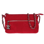 Chanel Vintage Chain Shoulder Bag Cotton - image 1