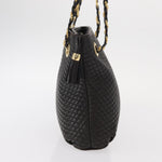 Bally Vintage Chain Shoulder Bag Quilted Leather - image 4