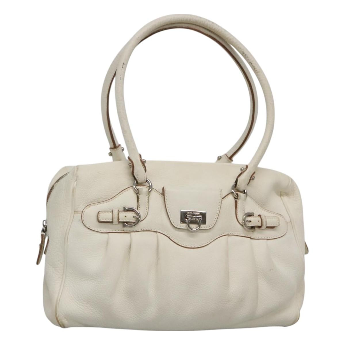 Salvatore Ferragamo Gancini Buckle Shoulder Bag Leather Large - image 1