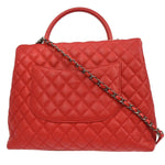 Chanel Coco Top Handle Bag Quilted Caviar Medium - image 2