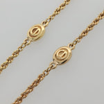 Christian Dior CD Round Pendant Necklace Metal - image 5