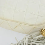 Chanel Vintage Diamond Tassel Crossbody Quilted Lambskin Small - image 12
