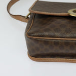 Celine Vintage Macadam Circle Logo Shoulder Bag Canvas and Leather - image 8
