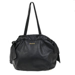 Prada Bow Tie Pleated Tote Leather Large - image 2