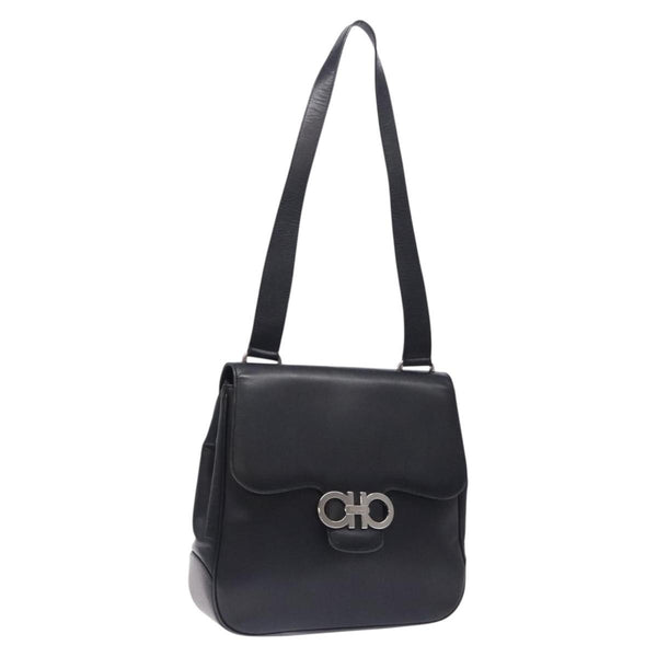 Salvatore Ferragamo Gancini Shoulder Bag Leather - image 1