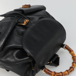 Gucci Vintage Bamboo Backpack Leather - image 15