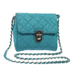 Prada Pushlock Chain Flap Bag Quilted Tessuto Mini - image 16