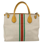 Gucci Foldable Web Tote Canvas with Leather Small - image 2