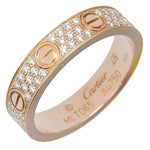 Cartier Love Wedding Band Pave Diamonds Ring 18K Yellow Gold and Diamonds Small - image 1