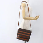 Celine Vintage Macadam Shoulder Bag Canvas and Leather - image 13