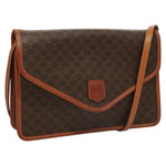 Celine Vintage Macadam Shoulder Bag Canvas and Leather - image 1