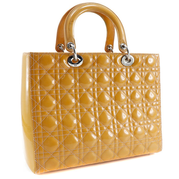 Christian Dior Lady Dior Bag Patent Medium