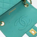 Chanel Square Classic Single Flap Bag Quilted Lambskin Mini - image 10