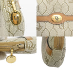 Christian Dior Honeycomb Zip Coin Purse Canvas and Leather - image 8