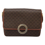 Celine Vintage Macadam Shoulder Bag Canvas and Leather - image 1