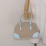 Prada Bauletto Bag Canvas with Leather - image 15