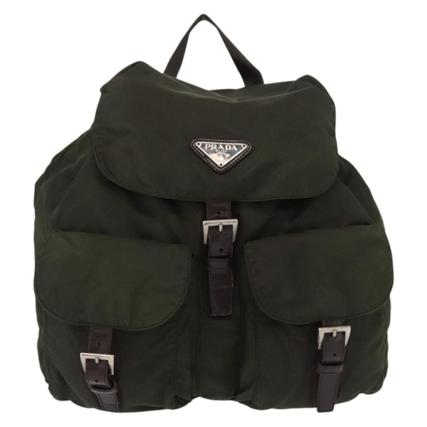 Prada Double Front Pocket Backpack Tessuto Medium - image 1
