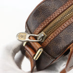 Celine Vintage Macadam Shoulder Bag Canvas and Leather - image 12