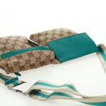 Gucci Vintage Double Belt Bag GG Canvas with Leather Small - image 17