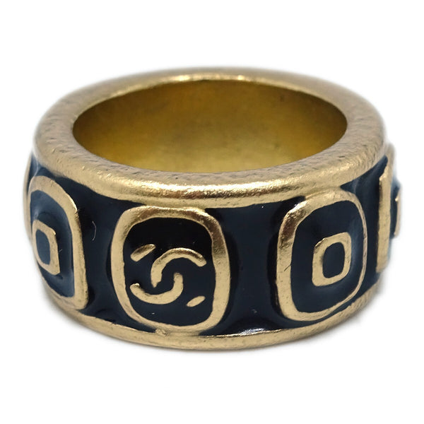 Chanel Logo Ring Gold-plated