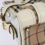 Burberry Minford Satchel Haymarket Coated Canvas Medium - image 11