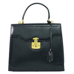 Gucci Vintage Lady Lock Top Handle Bag Leather Medium - image 1