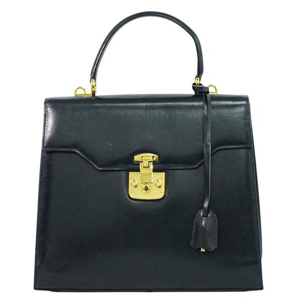 Gucci Vintage Lady Lock Top Handle Bag Leather Medium - image 1