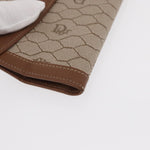 Christian Dior Vintage Honeycomb Flap Wallet Coated Canvas Long - image 7