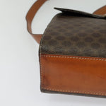 Celine Vintage Macadam Circle Logo Shoulder Bag Canvas and Leather - image 9