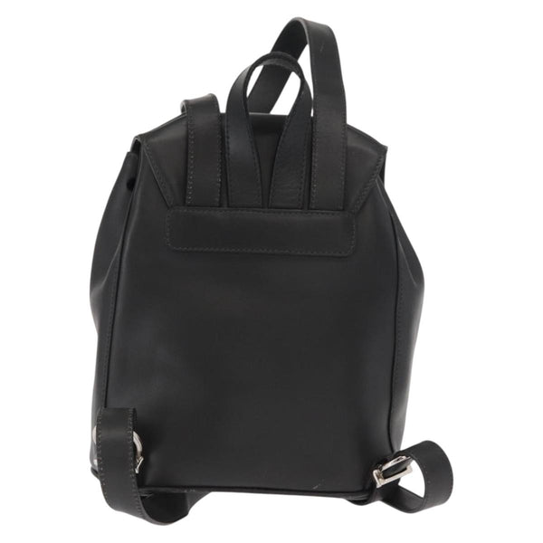 Salvatore Ferragamo Gancini Flap Drawstring Backpack Leather Mini