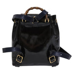 Gucci Vintage Bamboo Backpack Patent Mini - image 2