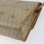 Christian Dior Vintage Honeycomb Shoulder Bag Canvas and Leather - image 10