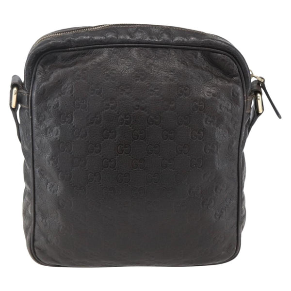 Gucci Front Zip Messenger Guccissima Leather Medium
