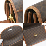 Celine Vintage Macadam Shoulder Bag Canvas and Leather - image 13