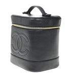 Chanel Vintage Timeless Cosmetic Case Caviar Tall - image 3