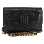 Chanel Vintage CC Wallet on Chain Patent - image 13
