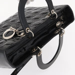 Christian Dior Lady Dior Bag Cannage Quilt Patent Medium - image 15