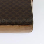 Celine Vintage Macadam Circle Logo Shoulder Bag Canvas and Leather - image 11