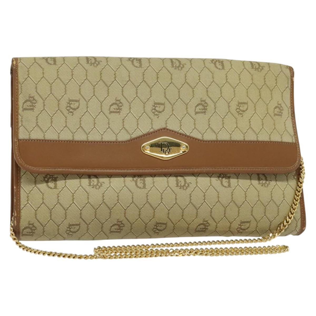 Christian Dior Vintage Honeycomb chain Canvas - image 1