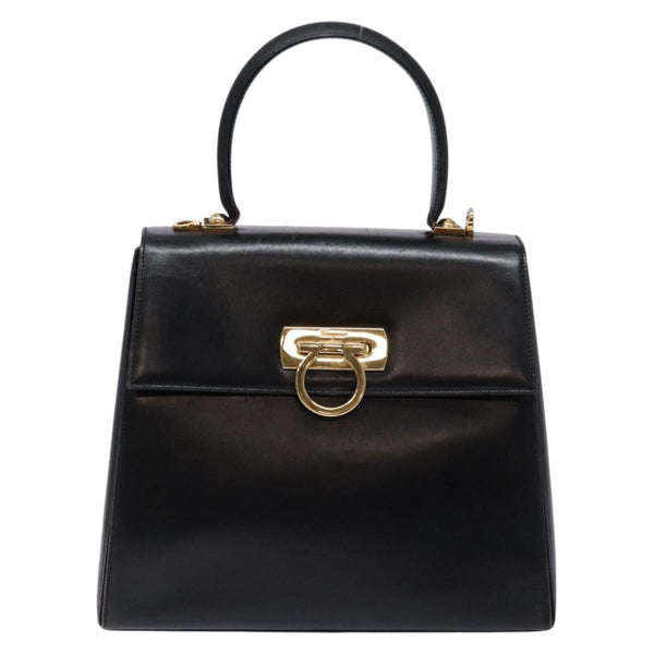 Salvatore Ferragamo Gancini Convertible Top Handle Bag Leather Mini - image 1