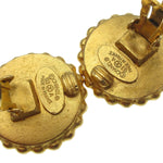 Chanel CC Round Stud Earrings Metal and Enamel - image 3
