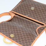 Celine Vintage Macadam Circle Logo Shoulder Bag Canvas and Leather - image 16