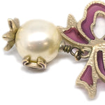 Chanel CC Bow Necklace Gold-plated with Artificial pearl - image 3