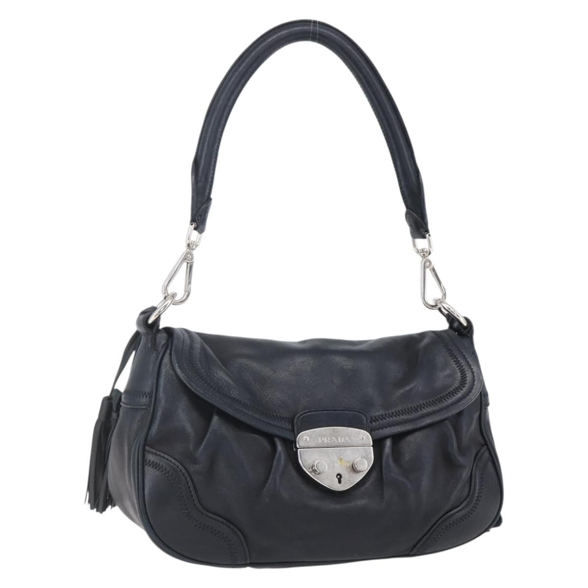 Prada Pushlock Shoulder Bag Leather Medium - image 1